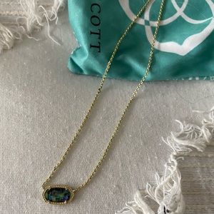 Abalone Shell Kendra Scott Elisa necklace in gold